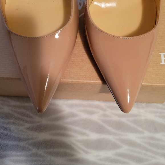 Christian Lou Boutin Decollete 554 100 Patent in Nude size 38. - Picture 9 of 12